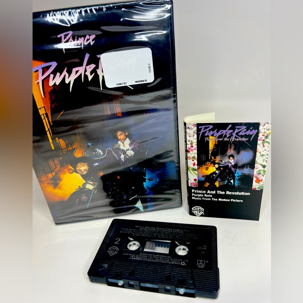 Purple Rain DVD Sealed and OST Cassette Tape